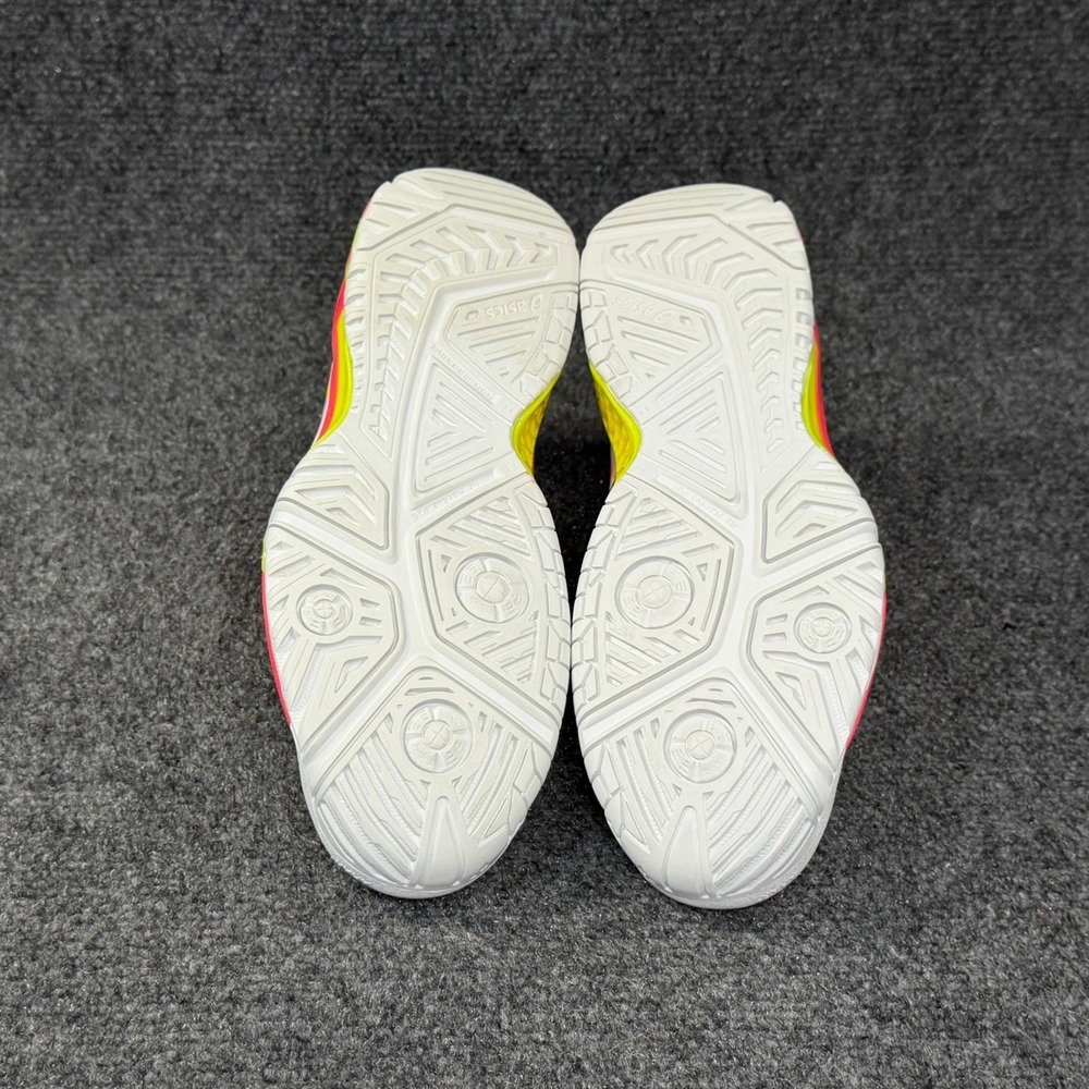 Asics Gel-Resolution 7 Tennis Shoes Womens 5.5 White Red Yellow Athletic Sneaker - Picture 12 of 14
